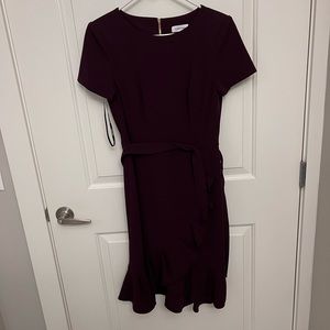 Maroon Calvin Klein Dress